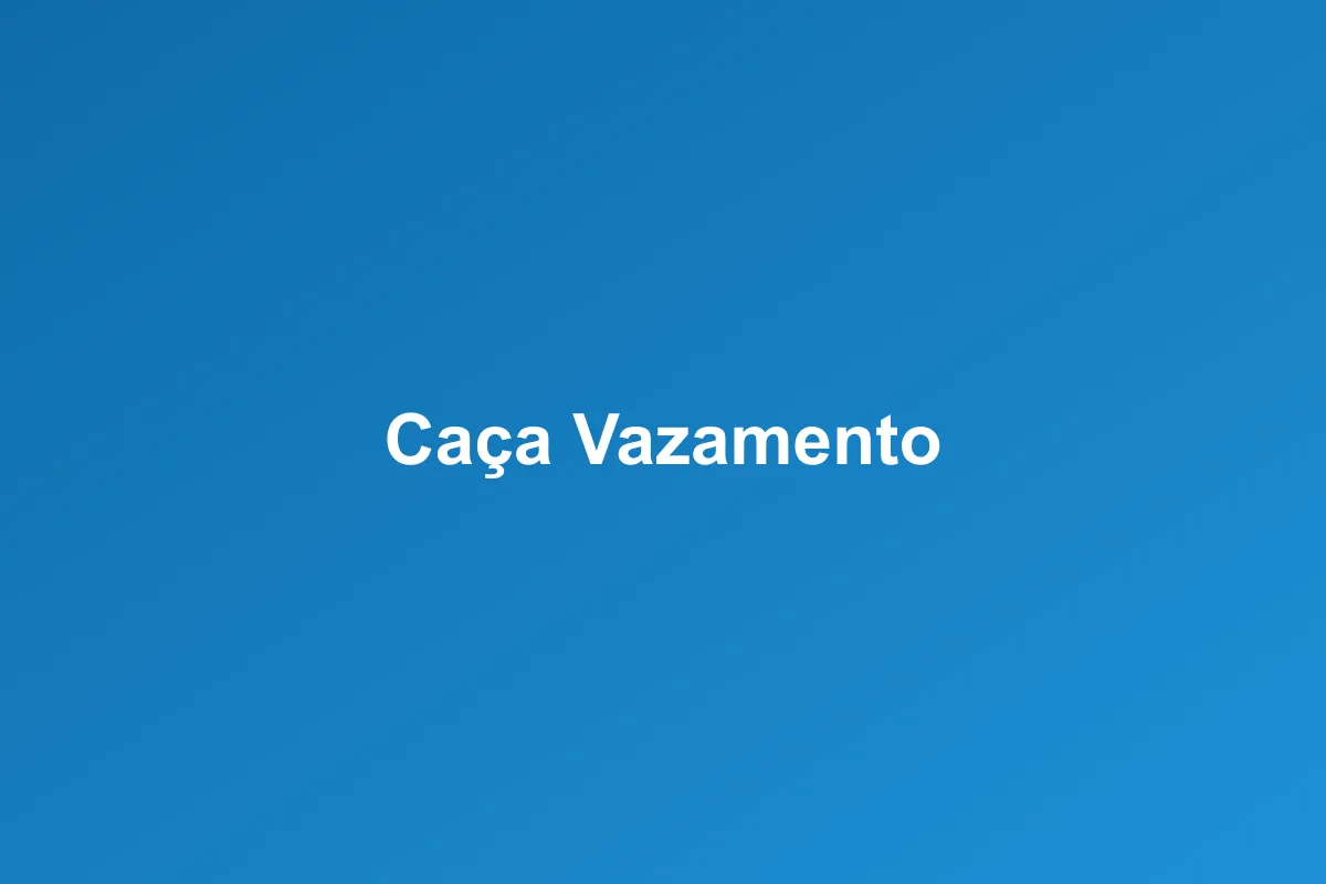 Caça-vazamento de Gás em Uberaba